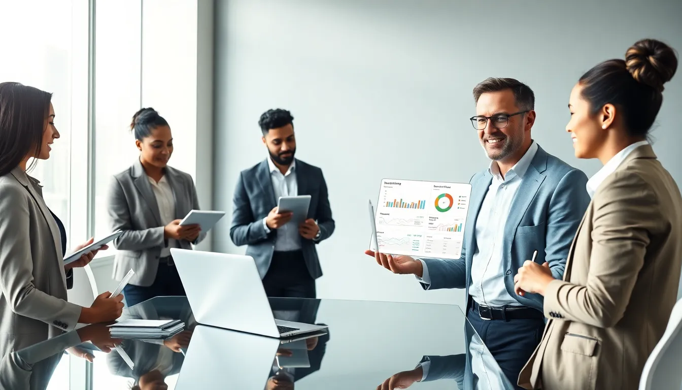 diverse group engaged in a time management coaching session in a modern office.