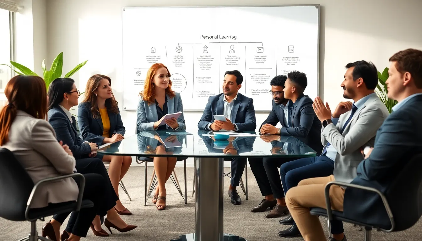 diverse team in a workshop focused on personal leadership development.